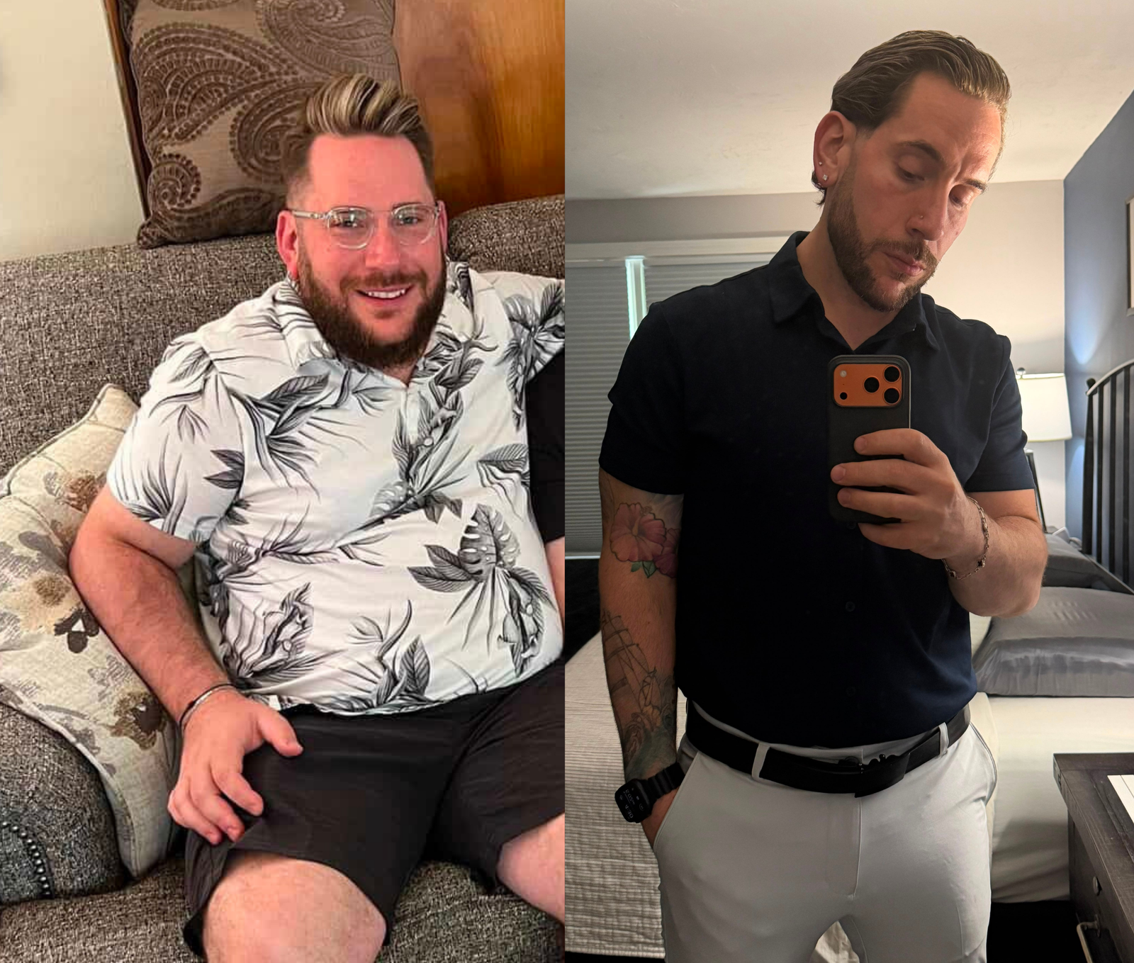 Brandon before and after
