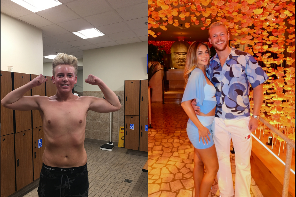 Nick with his dream woman